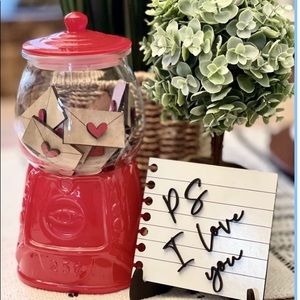 Target bullseye red gumball machine